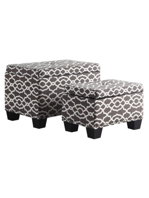 Storage Ottoman Set