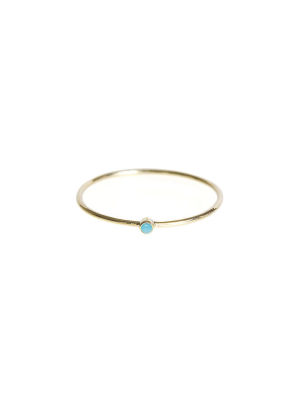 Thin Stack Ring - Turquoise