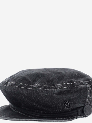 Maison Michel New Abby Denim Sailor Cap