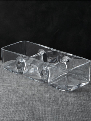 Three-part Rectangle Dish