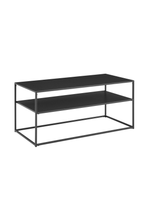 Braxton Coffee Table Matte Black - Crosley