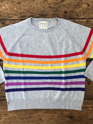 Cashmere Crew | Rainbow Grey