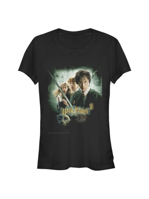 Junior's Harry Potter Chamber Of Secrets Poster T-shirt