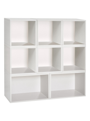 Way Basics Milan Eco Storage Bookcase And Modular Shelving White