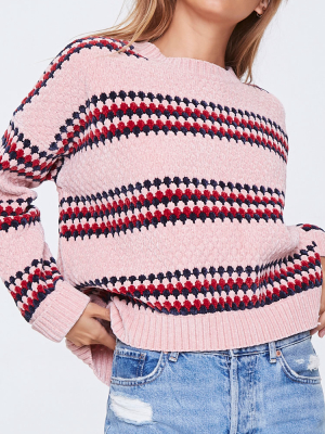 Striped Chenille Sweater