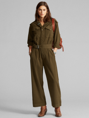 Wool-blend Twill Coverall