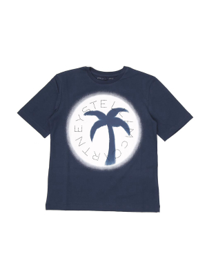 Stella Mccartney Kids Palm Tree Printed T-shirt