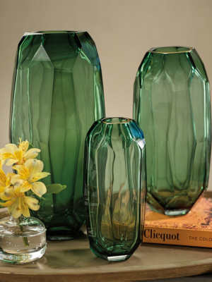 Jade Glass Vase