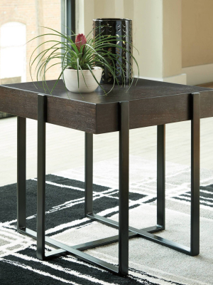 Drewing End Table Dark Brown - Signature Design By Ashley