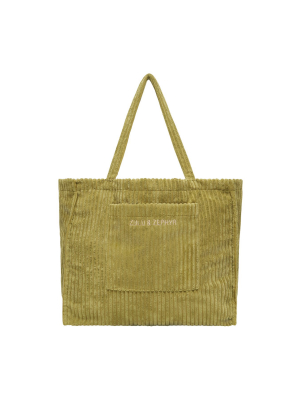 Cord Towelling Bag - Olive