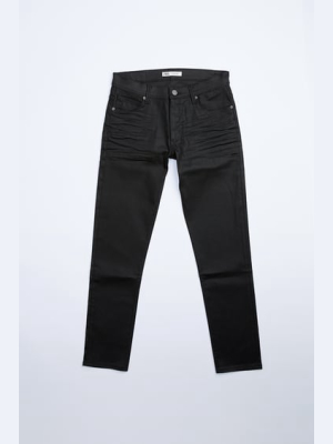 Waxed Effect Jeans