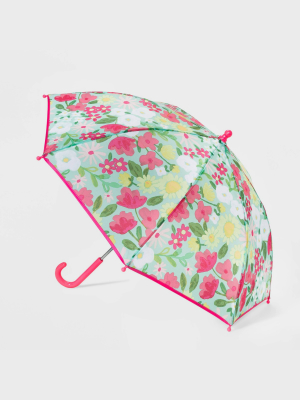 Girls' Floral Print Stick Umbrella - Cat & Jack™