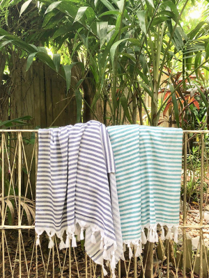 Candy Stripe Terry Turkish Towel