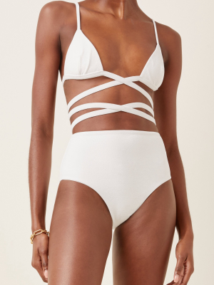 Wrap-front Triangle Bikini Top