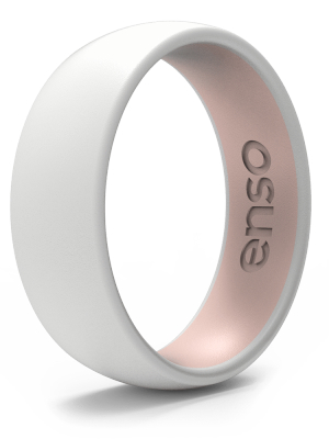 Dualtone Silicone Ring - White/pink Sand