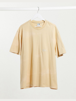 Puma Heavy Classics T-shirt In Beige