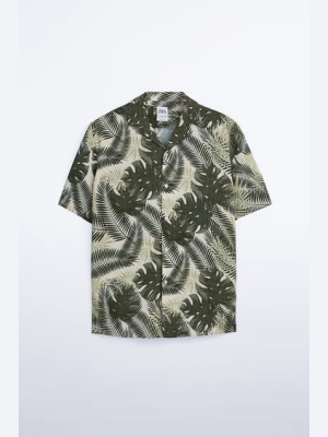 Leaf Print Shirt