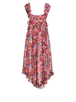 Zimmermann Poppy Frill Edge Midi Dress