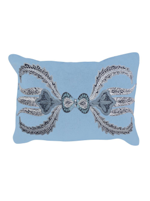 Lalea Lumbar Pillow (blue)