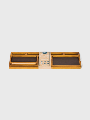 Men's Adventure Is Out There Wooden Valet Tray - Brown