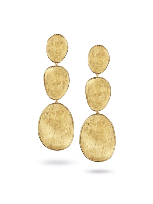 Marco Bicego® Lunaria Collection 18k Yellow Gold Large Triple Drop Earrings