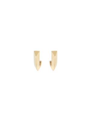 14k Knife Edge Thick Hoops