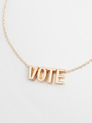 Voice Your Vote Necklace