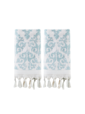 2pc Mirage Fringe Hand Towel Set - Saturday Knight Ltd.