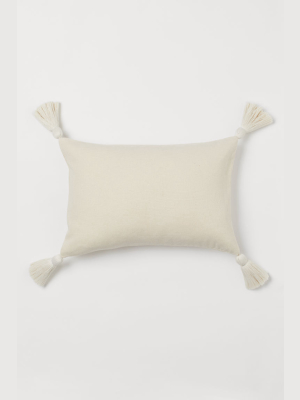 Tasseled Cushion Cover