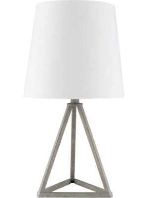 Bella Table Lamp White/gray