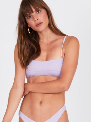 Allie Bralette Bikini Top - Lilac Purple