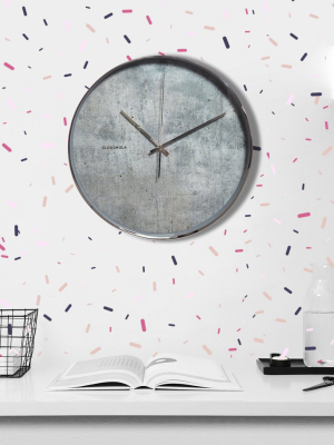 Structure Cement Wall Clock