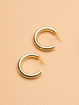 1" Perfect Hoops (14k Gold)