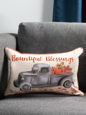 14"x20" Bountiful Truck Throw Pillow - Sure Fit