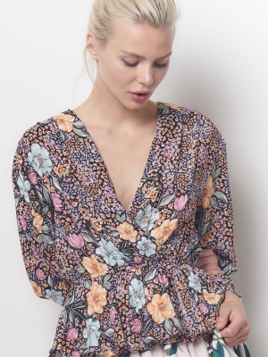 Amari Wrap Top - Superbloom