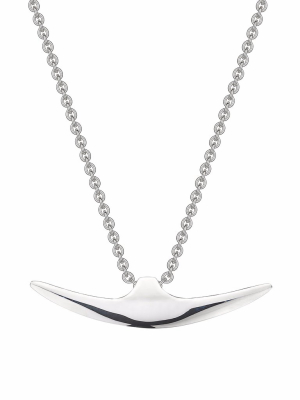 Men's Silver Arc Necklace