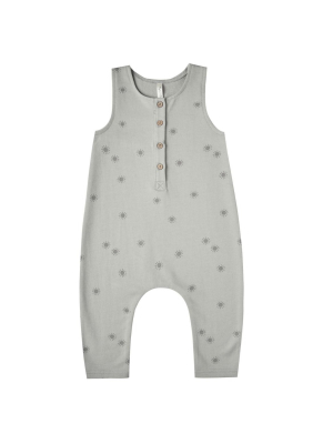 Rylee + Cru  Suns Terry Jumpsuit - Blue Fog