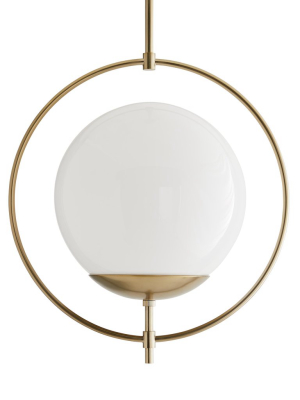 Volta Pendant Pale Brass