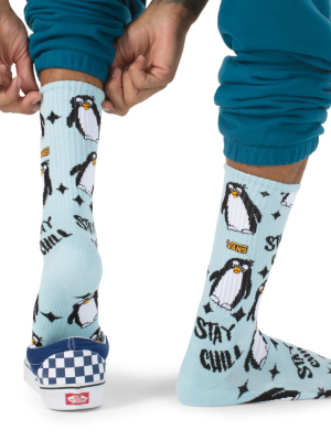 Cool Out Sock Penguins Crew Sock