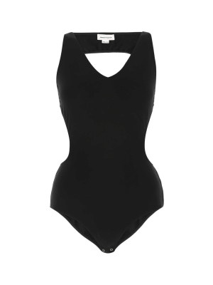 Alexander Mcqueen Open Back Sleeveless Bodysuit