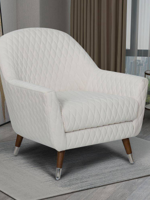 Eluxury Curve Back Accent Chair