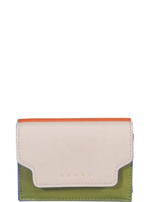 Marni Colour-block Trifold Wallet