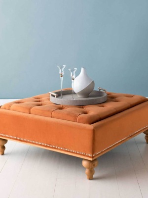 Rohan Tufted Ottoman Sienna