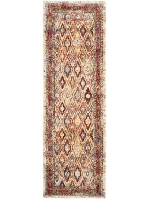 Harmony Cream/rose Runner Rug