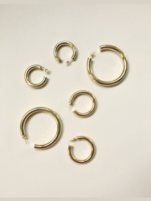 Gold Perfect Hoops