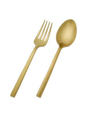 Fortessa Arezzo Brushed Gold Serving Set