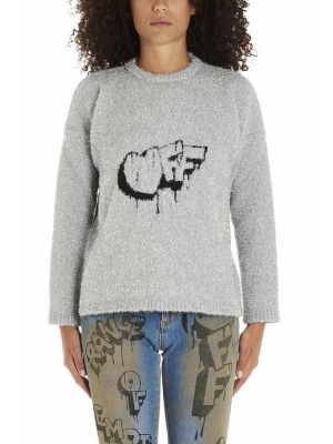 Off-white Crewneck Logo Jumper