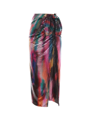 The Attico Sequins Wrap Skirt