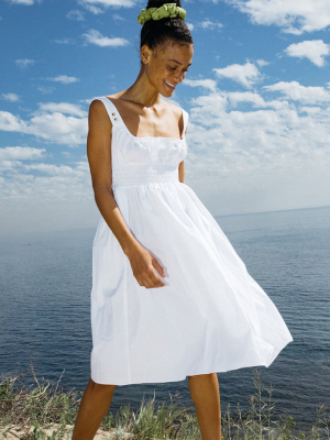 Lara Dress White Cotton