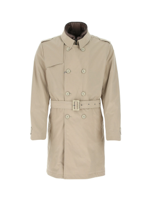 Herno Double Breasted Belted Trench Coat